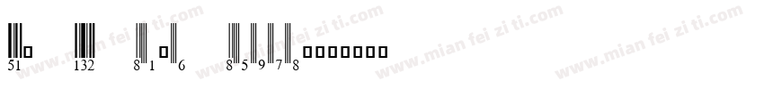 EAN 13B Half Height字体转换